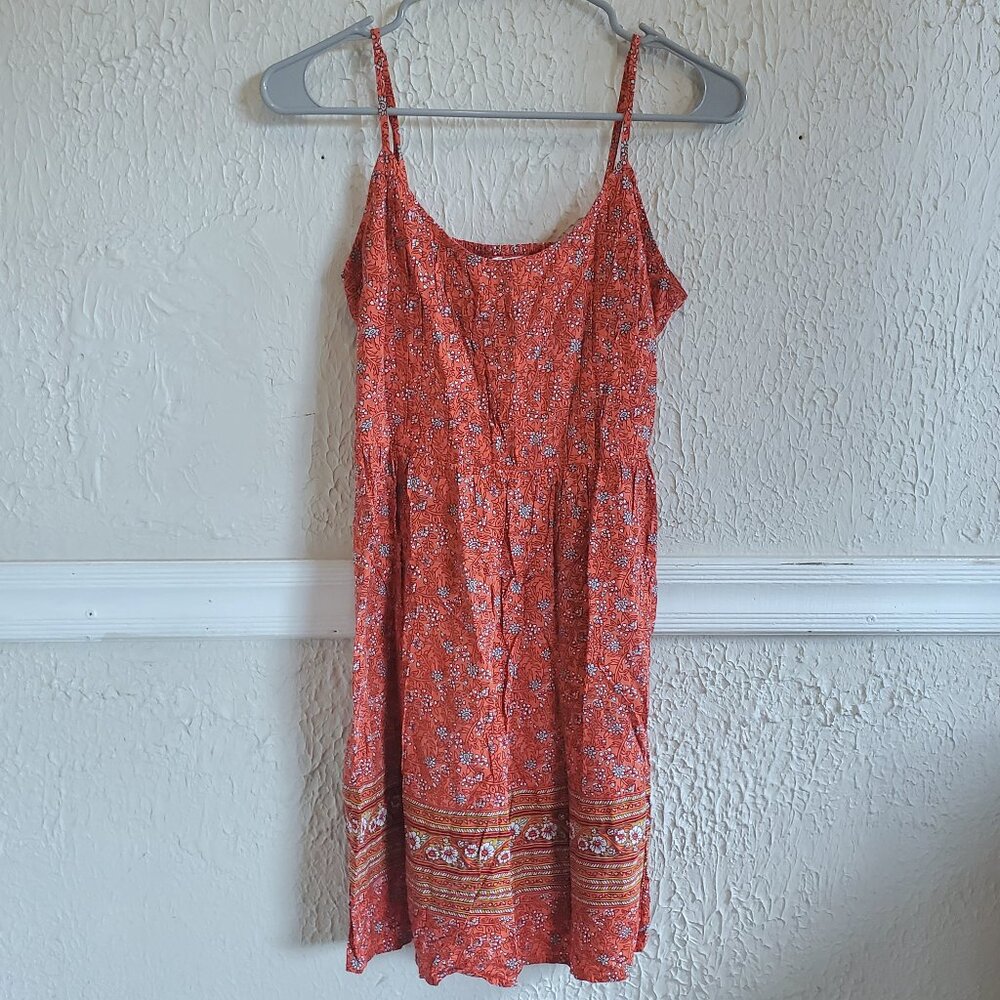 Old Navy Floral Sundress, Orange, Women's S